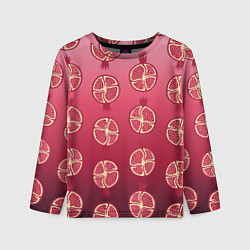 Лонгслив детский Сочные гранаты, цвет: 3D-принт