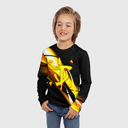 Лонгслив детский Doom геометрия из полос, цвет: 3D-принт — фото 2