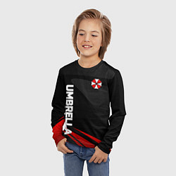 Лонгслив детский Umbrella - спорт, цвет: 3D-принт — фото 2