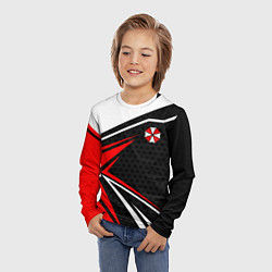 Лонгслив детский Umbrella - red uniform, цвет: 3D-принт — фото 2