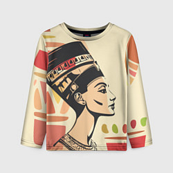 Лонгслив детский Нефертити, цвет: 3D-принт