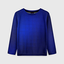 Детский лонгслив Синий с затемнением текстура