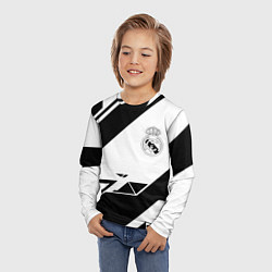 Лонгслив детский Real Madrid geometry, цвет: 3D-принт — фото 2