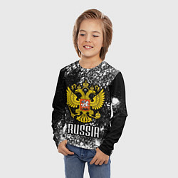 Лонгслив детский Герб России, цвет: 3D-принт — фото 2