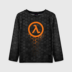 Детский лонгслив Халф лайф - темные соты