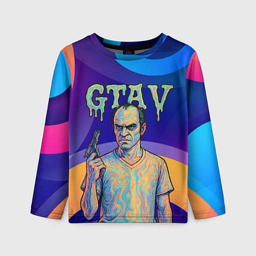 Детский лонгслив Тревор Филипс GTA 5 / 3D-принт – фото 1