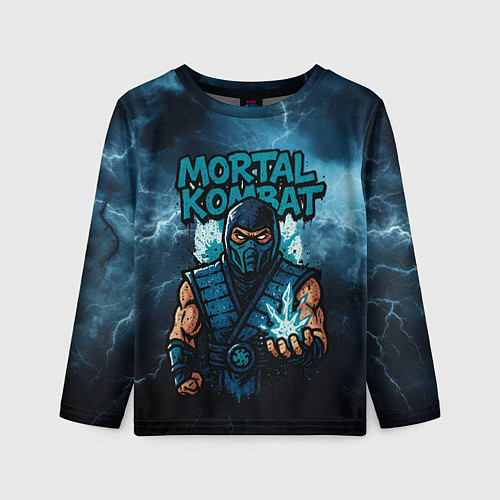 Детский лонгслив Sub-zero граффити / 3D-принт – фото 1