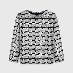 Лонгслив детский Символы валькнут как броня защиты, цвет: 3D-принт