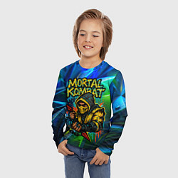 Лонгслив детский Скорпион mortal kombat, цвет: 3D-принт — фото 2
