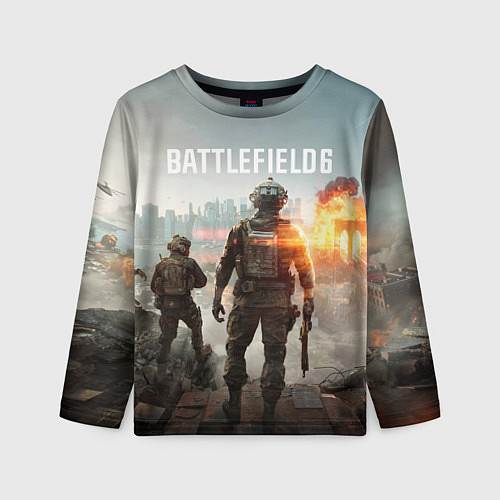 Детский лонгслив Битва за Бруклин из Battlefield 6 / 3D-принт – фото 1