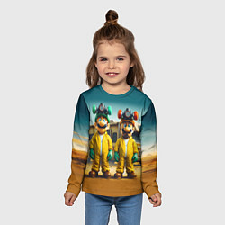 Лонгслив детский Луиджи и Марио пустились во все тяжкие, цвет: 3D-принт — фото 2