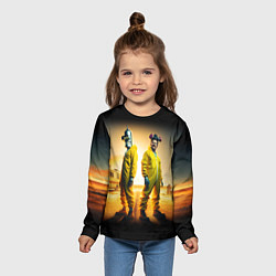 Лонгслив детский Хайзенберг и Бендер пустились во все тяжкие, цвет: 3D-принт — фото 2