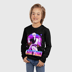 Лонгслив детский Гинтама ретро, цвет: 3D-принт — фото 2