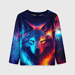 Лонгслив детский Волк льда и пламени, цвет: 3D-принт