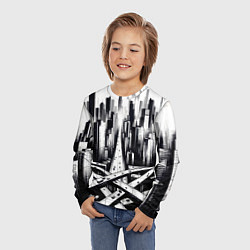 Лонгслив детский American metropolis, цвет: 3D-принт — фото 2