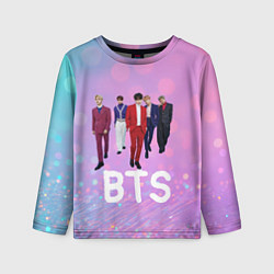 Лонгслив детский BTS фон нежный боке, цвет: 3D-принт