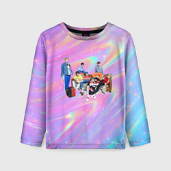 Детский лонгслив BTS группа на диване