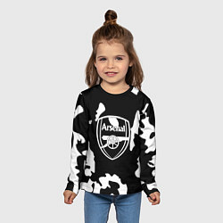 Лонгслив детский Арсенал камуфляжные краски, цвет: 3D-принт — фото 2