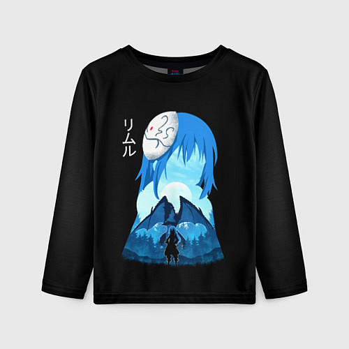 Детский лонгслив Мое перерождение в слизь / 3D-принт – фото 1