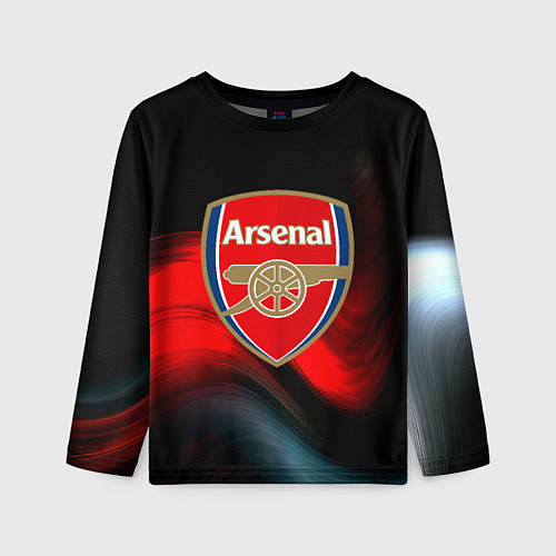 Детский лонгслив Арсенал абстракция аолна / 3D-принт – фото 1