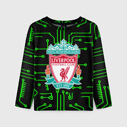 Детский лонгслив Liverpool плата текстура