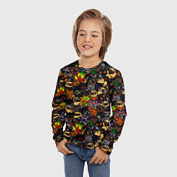 Лонгслив детский Paw, цвет: 3D-принт — фото 2