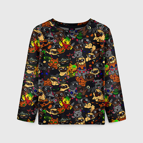 Детский лонгслив Paw / 3D-принт – фото 1