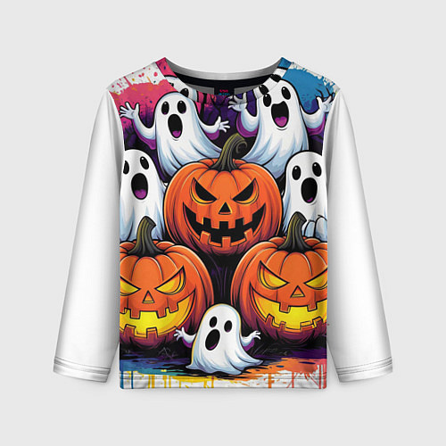 Детский лонгслив Happy Halloween 25 / 3D-принт – фото 1