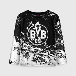 Детский лонгслив Borussia белые краски