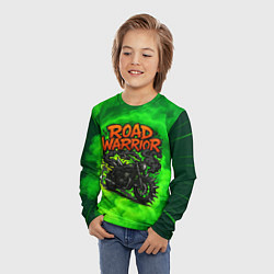 Лонгслив детский Дорожный воин - байк с шипами, цвет: 3D-принт — фото 2