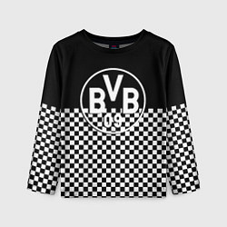 Детский лонгслив Borussia шахматная клетка