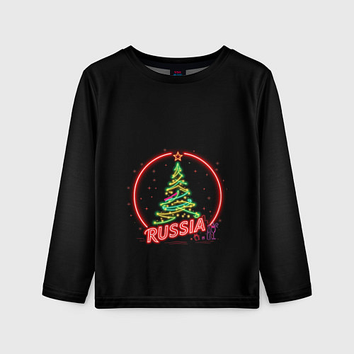 Детский лонгслив New year / 3D-принт – фото 1