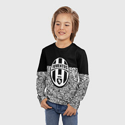 Лонгслив детский Juventus отпечатки текстура, цвет: 3D-принт — фото 2