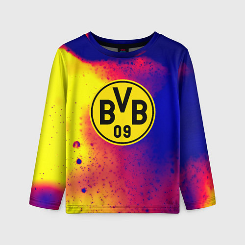 Детский лонгслив Borussia космические краски / 3D-принт – фото 1
