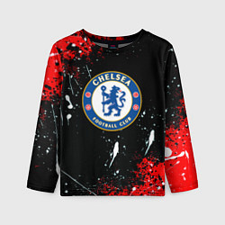 Лонгслив детский Chelsea брызги красок текстура, цвет: 3D-принт