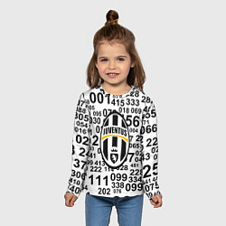 Лонгслив детский Ювентус числа, цвет: 3D-принт — фото 2