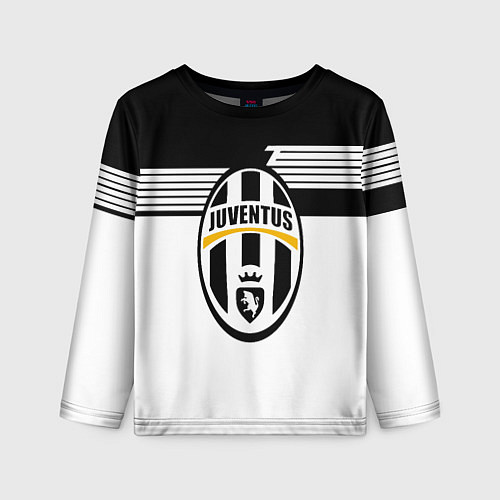 Детский лонгслив Juventus полосы линии / 3D-принт – фото 1