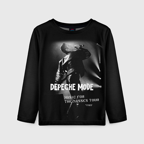 Детский лонгслив Depeche Mode - Music for the Masses tour / 3D-принт – фото 1