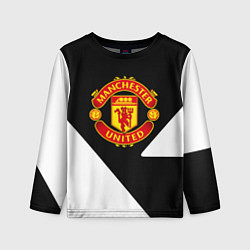 Детский лонгслив Манчестер Юнайтед полосы
