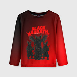 Лонгслив детский Black Sabbath летучие мыши, цвет: 3D-принт