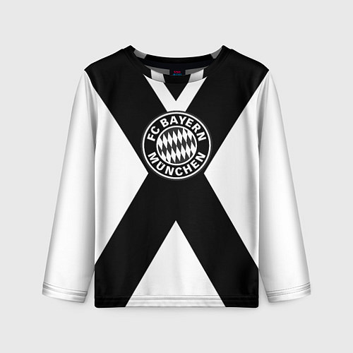 Детский лонгслив Бавария Мюнхен полосы / 3D-принт – фото 1
