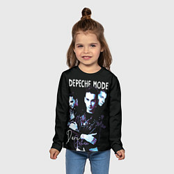 Лонгслив детский Dave Gahan Depeche Mode rose, цвет: 3D-принт — фото 2