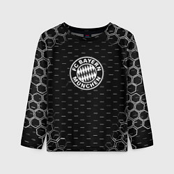 Лонгслив детский Бавария Мюнхен соты текстура, цвет: 3D-принт