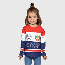 Лонгслив детский Символика и знаки СССР, цвет: 3D-принт — фото 2
