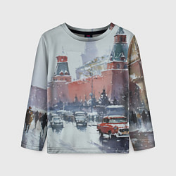 Детский лонгслив Старинная Москва - новый год