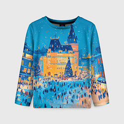 Детский лонгслив Московские новогодние каникулы