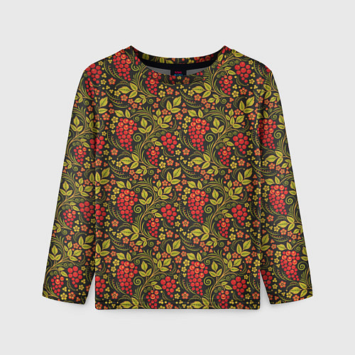 Детский лонгслив Славянский узор / 3D-принт – фото 1