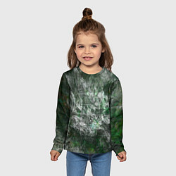 Лонгслив детский Абстракция - acid boom, цвет: 3D-принт — фото 2