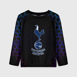 Лонгслив детский ФК Тоттенхэм соты, цвет: 3D-принт