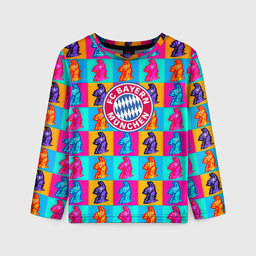Детский лонгслив Fortnite x Bayern / 3D-принт – фото 1